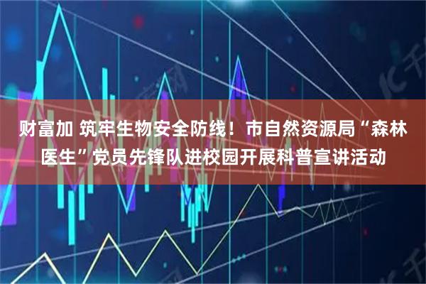 财富加 筑牢生物安全防线！市自然资源局“森林医生”党员先锋队进校园开展科普宣讲活动